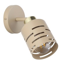 Kinkiet E27 LED Elen ruchomy x1 beż+złoty | LVT
