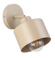Elza Adjustable E27 LED Wall Sconce x1, Beige | LVT