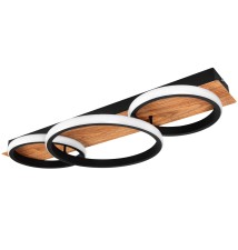 Żyrandol LED 25W 58x26cm 4000K czarny