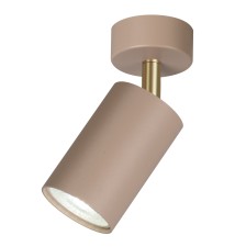 Kinkiet GU10 LED Bardo ruchomy x1 beż+złoty | LVT