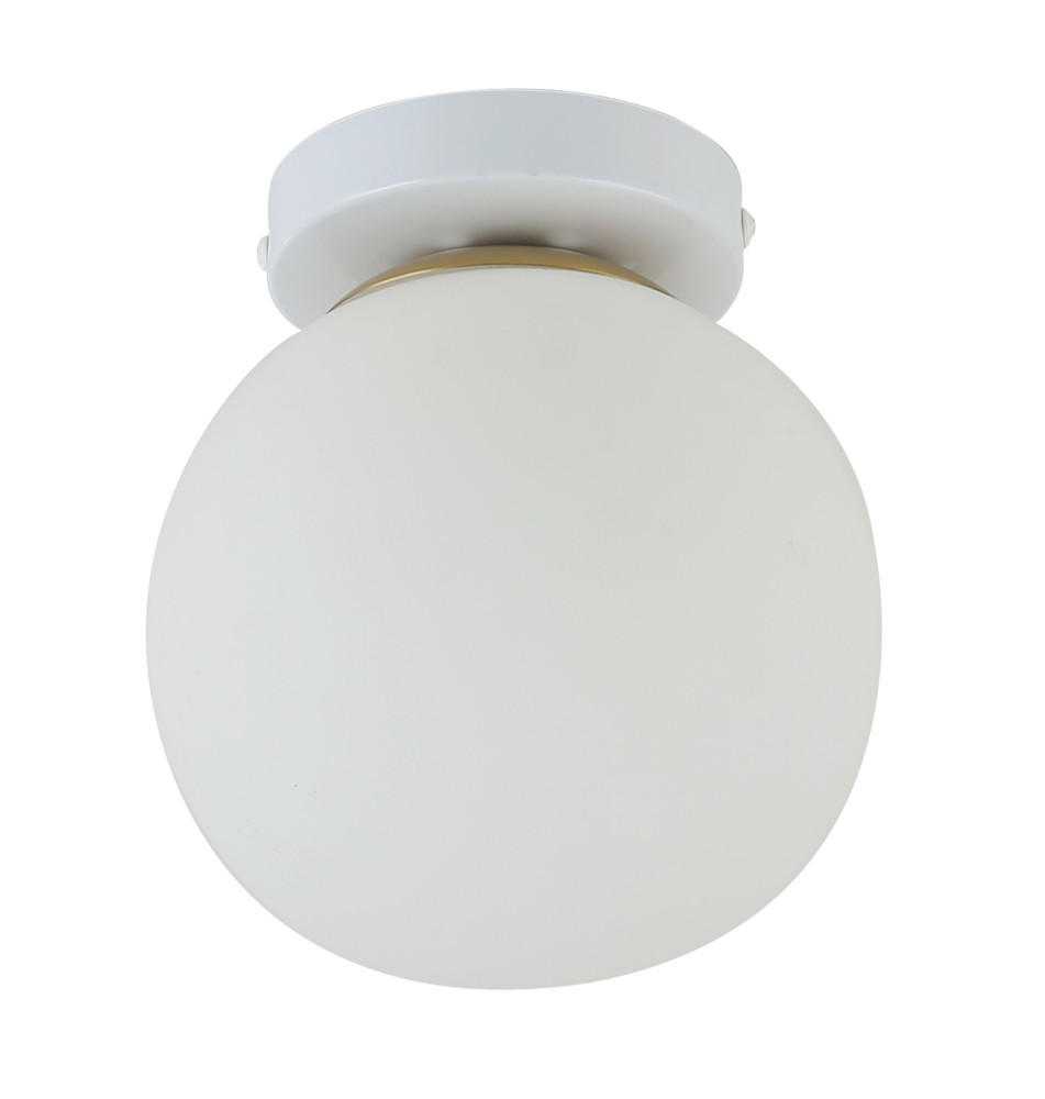Kinkiet E27 LED Bali-15 15cm x1 biały+złoty | LVT