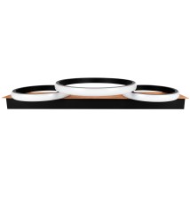 Żyrandol LED 25W 58x26cm 4000K czarny | LVT
