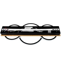 Żyrandol LED 25W 58x26cm 4000K czarny