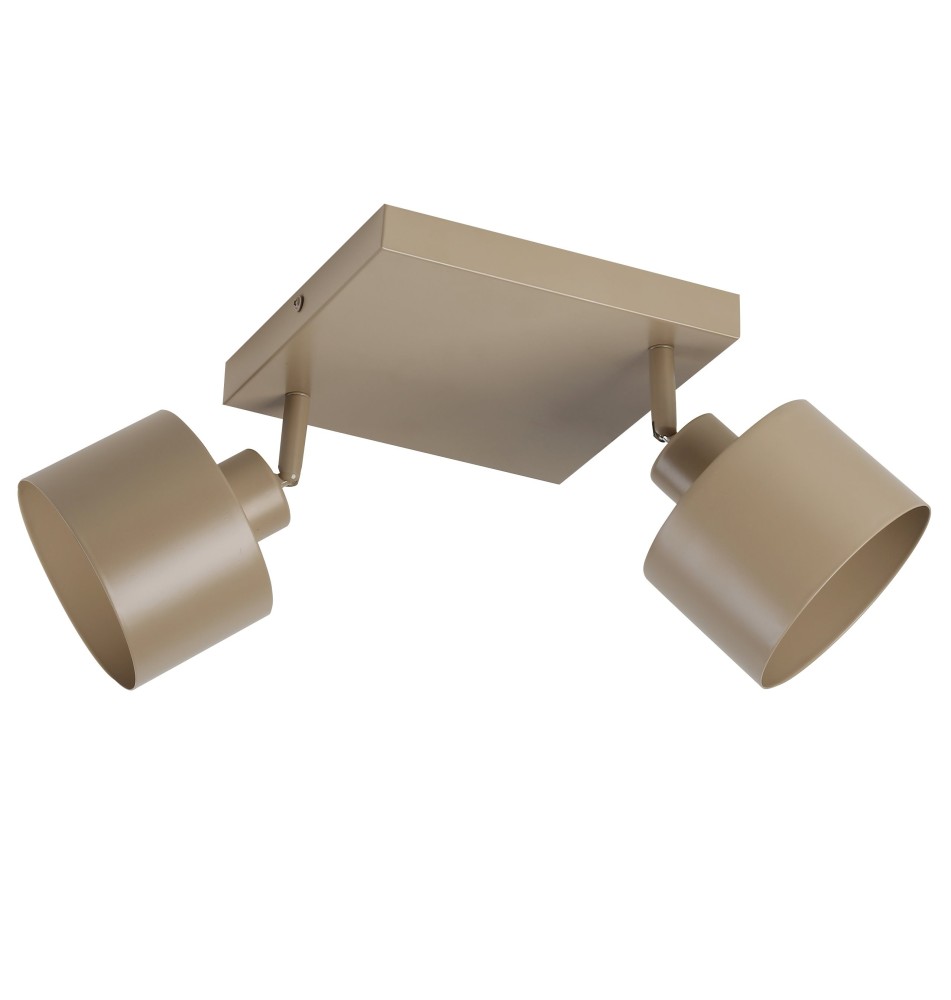 Elza Adjustable E27 LED Wall Sconce, 2-Pack, Beige | LVT
