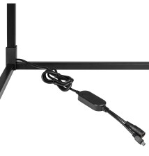RGBCCT 9W 140cm Black LED Corner Floor Lamp | LVT