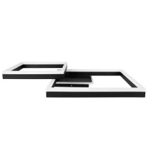 Żyrandol LED 55W 65x50cm 4000K czarny