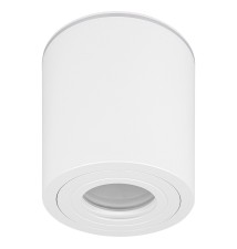 Oprawa natynkowa IP54 GU10 okrągła 90x95 biała | LVT