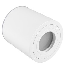 IP54 GU10 Surface-Mounted Round Light Fixture, 90x95, White | LVT