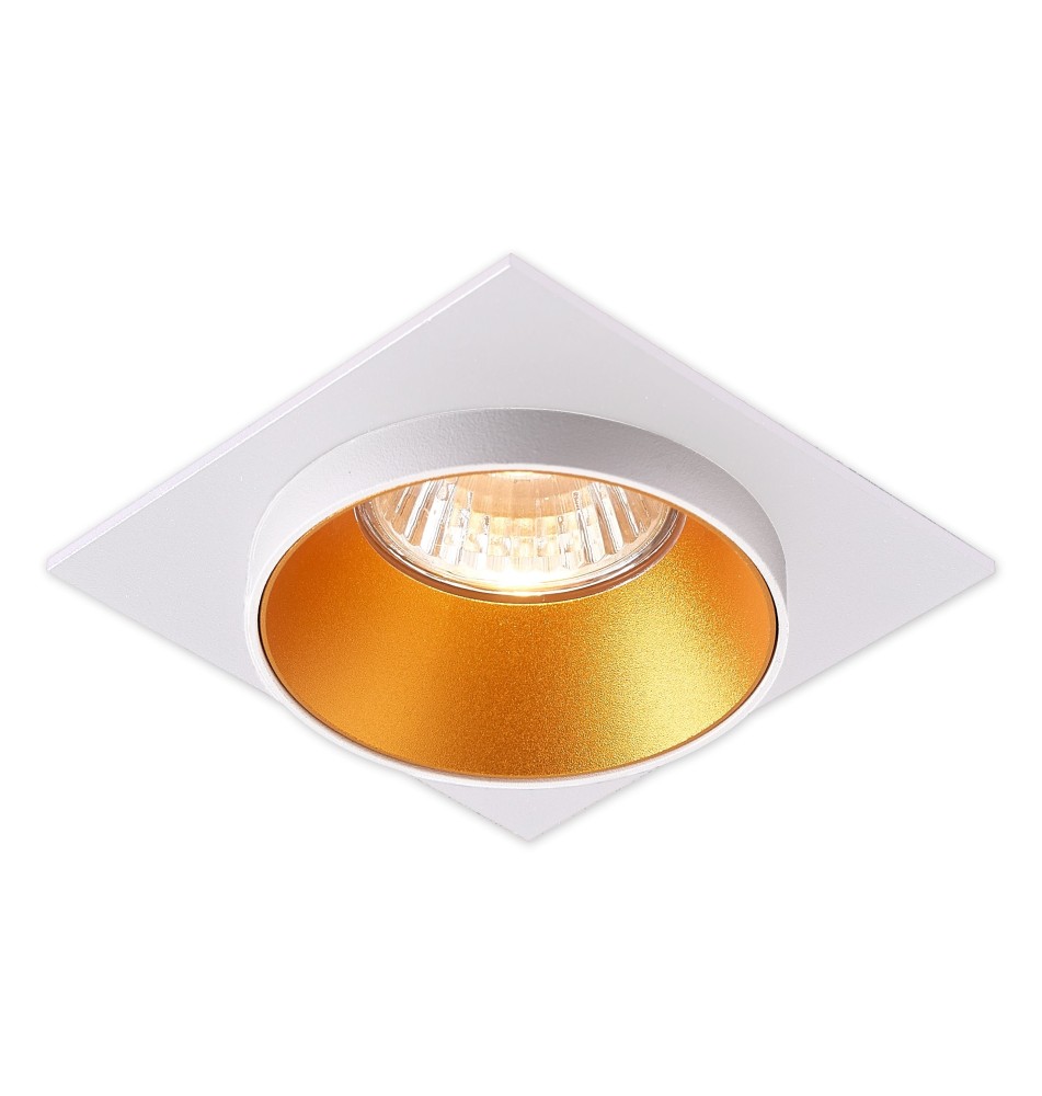Taris Gold Single White Halogen Light Fixture. | LVT
