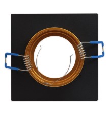 Taris Gold Double Black Halogen Light Fixture. | LVT