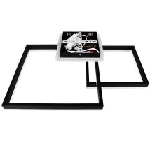 Żyrandol LED 55W 65x50cm 4000K czarny