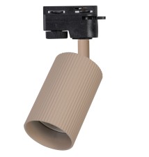 GU10 Lucerno 80mm Beige Single-Phase Track Light | LVT