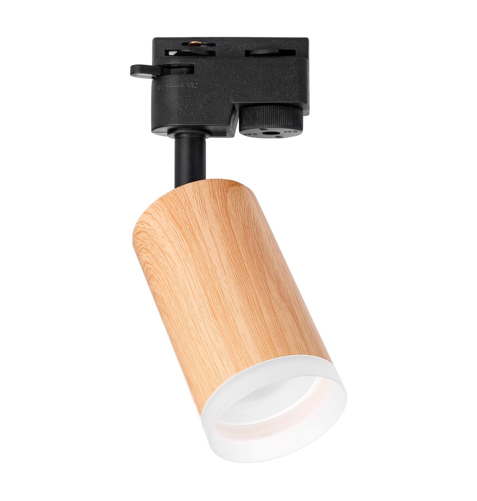 GU10 Woody 55mm WD Single-Phase Track Light. | LVT