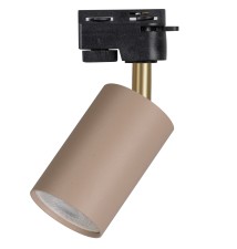 Reflektor szyna 1-faza GU10 Bardo 55mm beż+złoty | LVT
