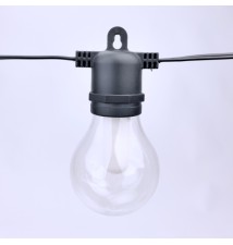 6.5 m Solar LED String Lights, 10x G50 Flame LEDs | LVT