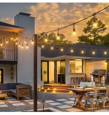 LED String Lights 230V 10m 20x E27 2700K | LVT