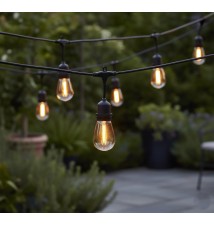 LED String Lights 230V 10m 20x E27 2700K | LVT