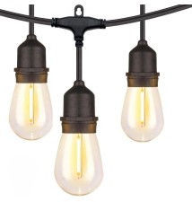 LED String Lights 230V 20m 20x E27 2700K | LVT