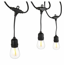 LED String Lights 230V 20m 20x E27 2700K | LVT
