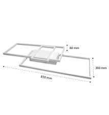 Żyrandol LED Galaxis Vela 83x36x8cm 90W biały | LVT