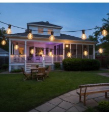 24V LED String Lights, 20 m, 36x E12, 2700K, Pilot | LVT