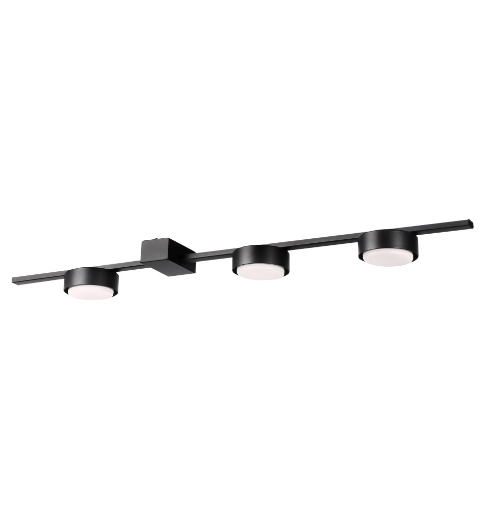 Żyrandol LED GX53 Zola x3 60cm czarny | LVT