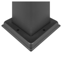 Ontario Garden Post, 230V, 20 cm, 1 Outlet, Black | LVT