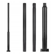 SQ 76mm 3m 20x20cm Black Light Pole | LVT