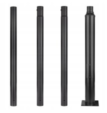 SQ 76mm 4m 20x20cm Black Light Pole | LVT