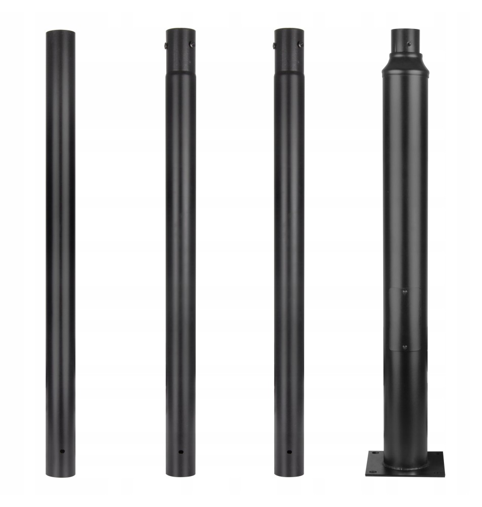 SQ 76mm 4m 20x20cm Black Light Pole | LVT