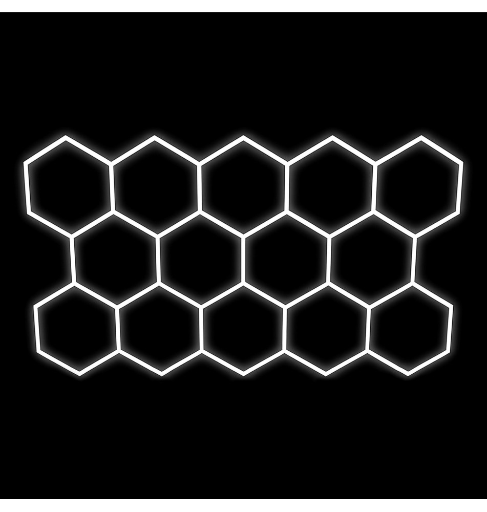 Hexagon 14L 570W 523x301 cm LED Light, 6500K Set | LVT