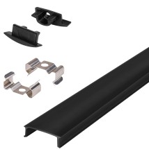 Masterled Recessed LED Profile, 2 m, Black | LVT