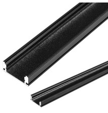 Masterled Surface-Mounted LED Profile, 2 m, Black | LVT