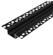 GK Profile 20 mm, 2 m, Black, Frosted Glass | LVT