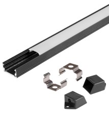 2-meter Slim Profile, Black, Frosted | LVT