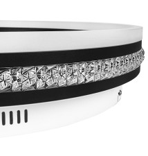 Żyrandol LED 48W 50cm 4000K czarny | LVT