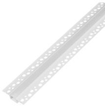 50x12 PVC LED Profile, Recessed for Drywall, White, 2 m, Opaque | LVT