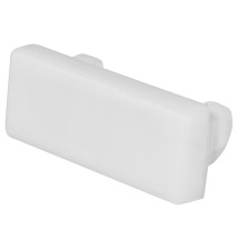 Master LED PVC Slim Solid White End Cap | LVT