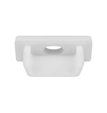 Master LED PVC Slim End Cap with Hole, White | LVT