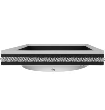 Żyrandol LED 46W 40x40cm 4000K czarny | LVT