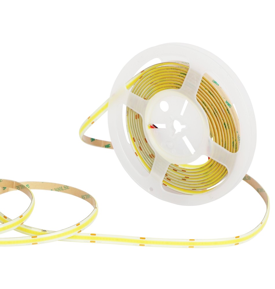 Premium 24V COB LED Strip, 5 m, 1,600 LEDs, IP65, 4,000K | LVT