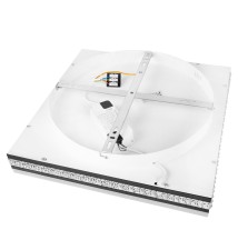 Żyrandol LED 46W 40x40cm 4000K czarny