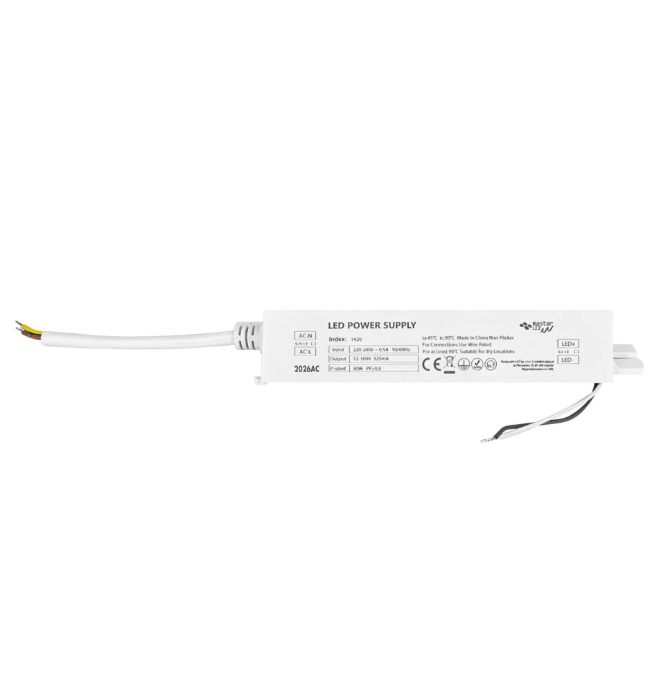 Durio Constant-Current LED Power Supply 72-160V 50W 325mA  | LVT