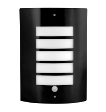 Lugo E27 Architectural Light Fixture with PIR Sensor, Black | LVT