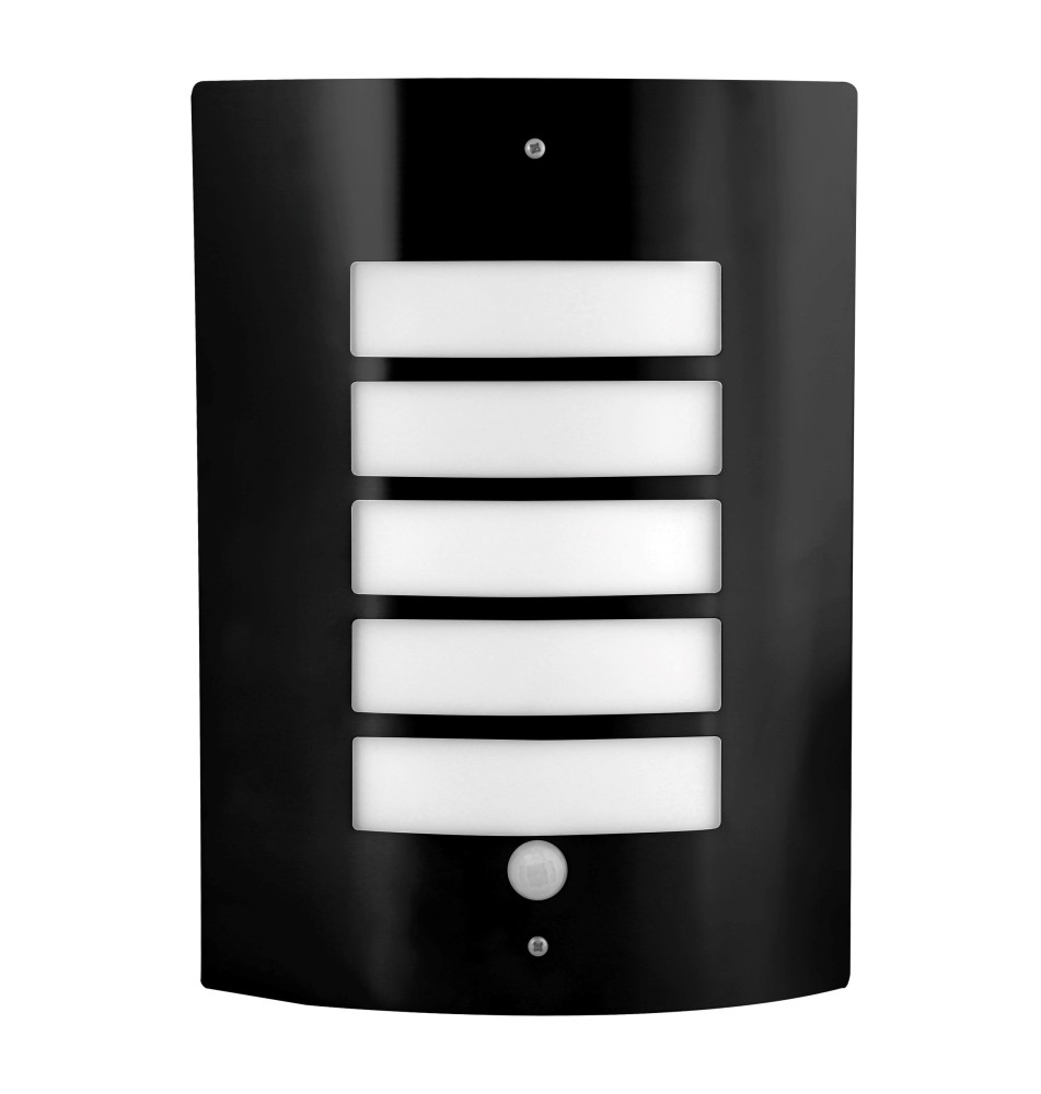 Lugo E27 Architectural Light Fixture with PIR Sensor, Black | LVT