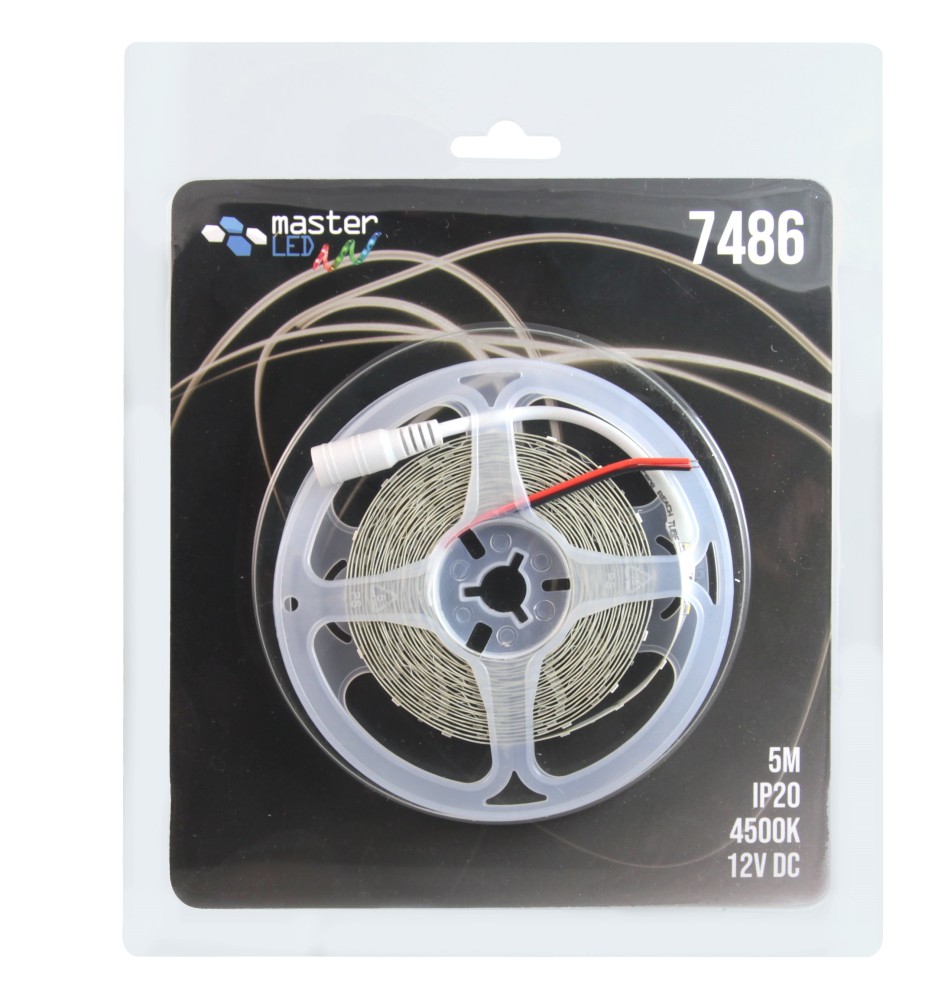 Zestaw Taśma LED 2835 Blister 5m 300ledIP20 4500K.