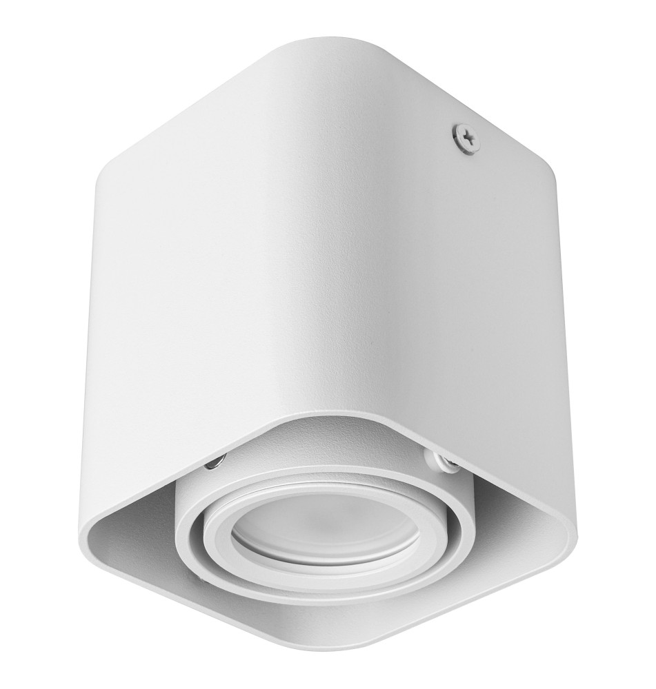 GU10 Surface-Mounted Square Light Fixture, 90x90x100, White Light | LVT