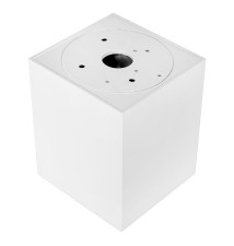 GU10 Surface-Mounted Square Light Fixture, 80x100, White Acrylic. | LVT