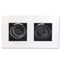 Nemo GU10 Double-Head Surface-Mounted Light Fixture, White. | LVT