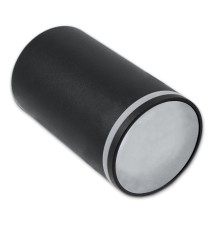 GU10 Ring 55x100 Surface-Mounted Fixed Light Fixture, Black. | LVT